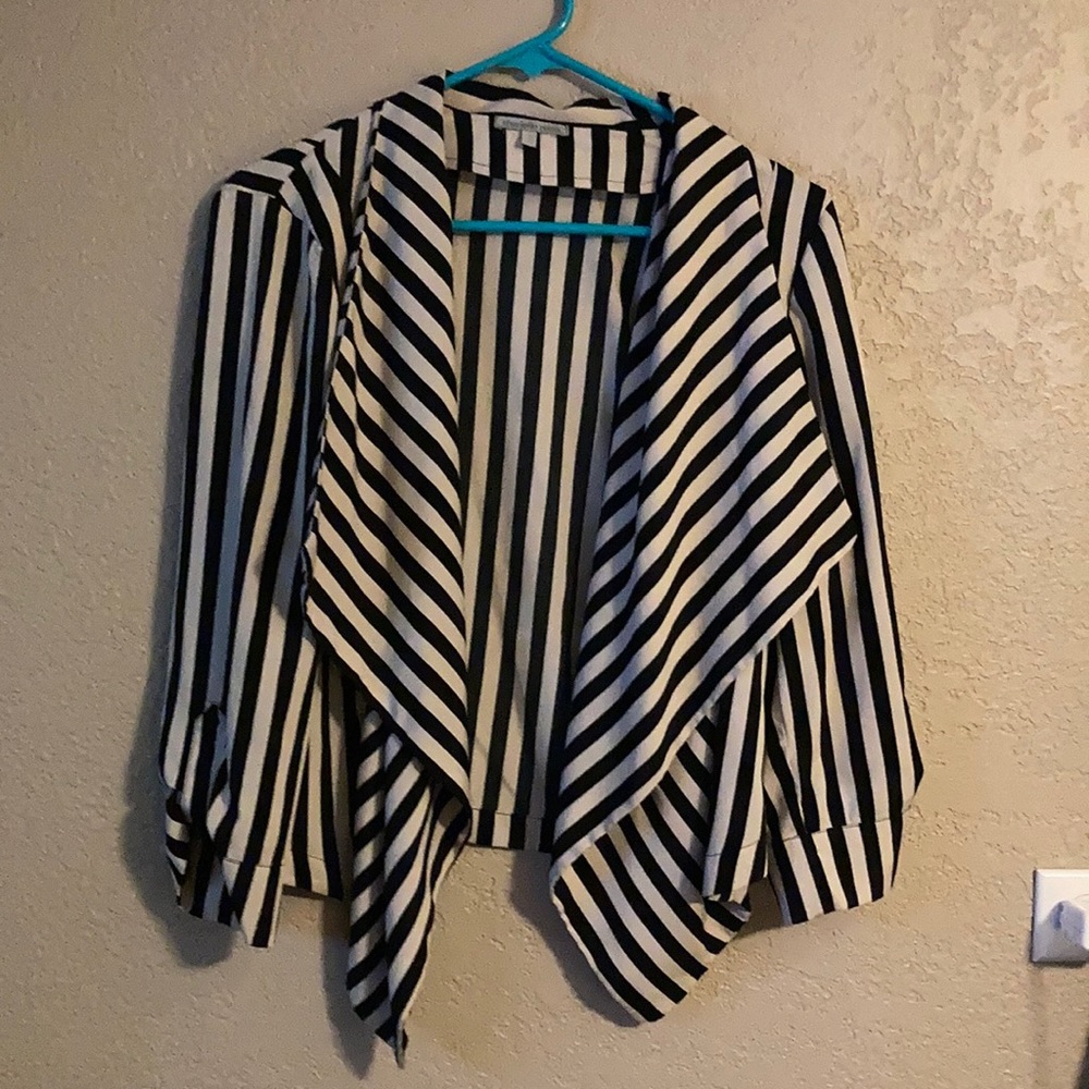 Stripped blazer size large